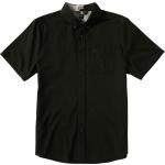 Schwarze Streetwear Kurzärmelige Volcom Everett Herrenkurzarmhemden Größe M für den für den Sommer 