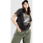 Graue Streetwear Volcom Lock T-Shirts aus Baumwolle für Damen Größe XS 