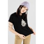 Schwarze Streetwear Volcom Radical Daze T-Shirts für Damen Größe XS 