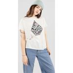 Reduzierte Weiße Streetwear Volcom Radical Daze T-Shirts aus Baumwolle für Damen Größe XS 
