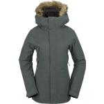 Volcom - Isolierende Snowboard-Jacke - Shadow Ins Jacket Eucalyptus für Damen - Größe L - Grau