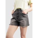 Graue Streetwear Volcom Jeans-Shorts aus Baumwolle für Damen Größe XXL für den für den Sommer 