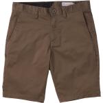 Braune Volcom Frickin Modern Chino-Shorts für Herren für den für den Sommer 