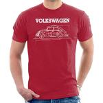 Rote Volkswagen Volkswagen / VW Beetle T-Shirts für Herren Größe XL 