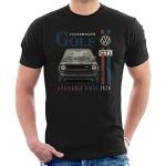 Schwarze Volkswagen Volkswagen / VW Golf T-Shirts für Herren Größe S 