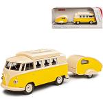 Gelbe Volkswagen / VW Bulli / T1 Transport & Verkehr Spielzeug Busse aus Metall 