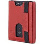 Reduzierte Rote Mini Geldbörsen aus Nappaleder mit RFID-Schutz für Herren mini 