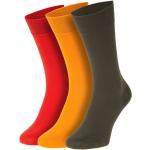 Von Jungfeld 3-er Set Socken Rot, Orange & Khaki