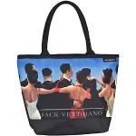VON LILIENFELD Handtasche Damen Kunst Motiv Jack Vettriano: Walzer Shopper Maße L42 x H30 x T15 cm Strandtasche Henkeltasche Büro
