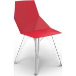 Rote Moderne Vondom Faz Transparente Stühle matt 
