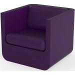 Pflaumenfarbene Vondom Ulm Lounge Sessel strukturiert 