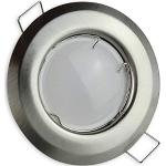 Silberne Moderne Runde Flache LED Einbauleuchten aus Aluminium GU5.3 / MR16 