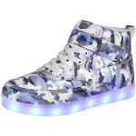 Blaue LED Schuhe & Blink Schuhe für Kinder Größe 37 