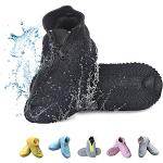 Schwarze Schuhüberzieher & Regenüberschuhe mit Reißverschluss leicht für Herren 