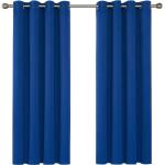 Royalblaue Moderne Schlaufenschals & Ösenschals aus Textil abdunkelnd 2-teilig 