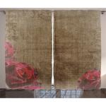 Reduzierte Rosa Moderne Gardinen-Sets aus Polyester blickdicht 
