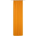 Orange Gardinen mit Kräuselband blickdicht günstig online kaufen
