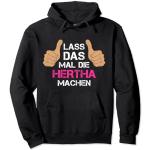 Schwarze Hertha BSC Damenhoodies & Damenkapuzenpullover Größe S 