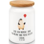 Weiße Mr. & Mrs. Panda Pinguin Keksdosen & Gebäckdosen mit Pinguinmotiv aus Keramik 