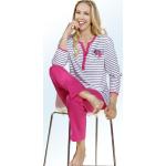 Pinke bader Pyjamas kurz aus Baumwolle für Damen Größe S 2-teilig 