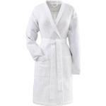 Weiße VOSSEN Rom Mini Bademäntel kurz aus Baumwolle für Herren Größe XL 