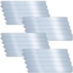 Silberne Rechteckige Beeteinfassungen & Beetumrandungen verzinkt aus Stahl 20-teilig 