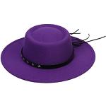 Violette Elegante Schlapphüte aus Filz für Damen Einheitsgröße für Partys 