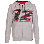 Reduzierte Graue Valentino Rossi Herrensweatshirts mit Reißverschluss Größe S 