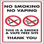 VSafety Schild "No Smoking No Vaping/This is a Smo
