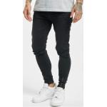 Schwarze VSCT Clubwear Skinny Jeans mit Reißverschluss aus Baumwolle enganliegend für Herren Größe XS 