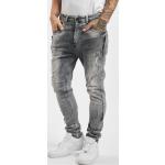 VSCT Clubwear Männer Slim Fit Jeans Thor Slim 7P With Zips in grau W 36 L 34 grau
