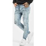 Hellblaue VSCT Clubwear Slim Fit Jeans mit Reißverschluss aus Baumwolle für Herren Größe L 