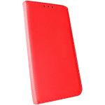 VSM 089 Smart Bookcase für iPhone 13 rot Magnetverschluss Premium Kunstleder Klapphülle Case Cover Etui Schutzhülle Kompatibel mit iPhone 13