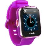 Violette Vtech Kidizoom Smartwatches aus Kunststoff mit LCD-Zifferblatt mit Kamera mit Kunststoff-Uhrenglas 