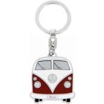 Rote Volkswagen / VW Bulli / T1 Schlüsselanhänger & Taschenanhänger aus Metall 