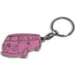 Pinke Volkswagen / VW Bulli / T1 Schlüsselanhänger & Taschenanhänger 