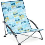 Blaue Strandstühle aus Polyester klappbar Breite 50-100cm, Höhe 50-100cm, Tiefe 50-100cm 