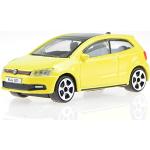 Gelbe Bburago Volkswagen / VW Polo Mk5 Modellautos & Spielzeugautos 