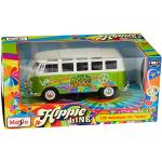 VW Samba Bus Grün Hippie Line Maisto 1:25 Modellauto [Spielzeug]