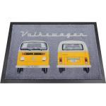 VW T2 Bulli Bus Fußmatte, 70x50cm, FRONT & HECK orange