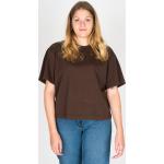 Braune Skater adidas Skateboarding T-Shirts aus Baumwolle für Damen Größe XL 