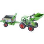WADER 37756 Farmer Technic Traktor mit Frontschaufel und Kippanhänger