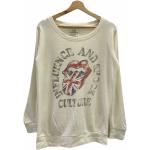 Graue Vintage Rolling Stones Damensweatshirts Größe M 