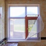 165x190cm,Winter Winddicht Fenster-Isolierfolie-Wetterstreifen Für Fenster  Und Türen-Wärmeschutzvorhang für Türen Kälteschutz-Panel-Isolierung