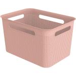 Pinke Rotho Wäscheboxen aus Kunststoff stapelbar 