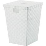 Weiße Kela Wäscheboxen mit Deckel 