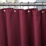 Reduzierte Burgundfarbene Moderne Textil-Duschvorhänge aus Textil 