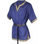 Blaue Mittelalter-Hemden & Mittelalter-Blusen aus Baumwolle für Herren Größe XL 