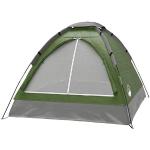 Wakeman Outdoor 2 Personen mit Regenfliege und Tragetasche, leichtes Zelt für Rucksackreisen, Wandern oder Strand, Grün Kuppelzelte – Camping