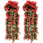 Reduzierte Rote Kunstblumen aus Kunststoff 